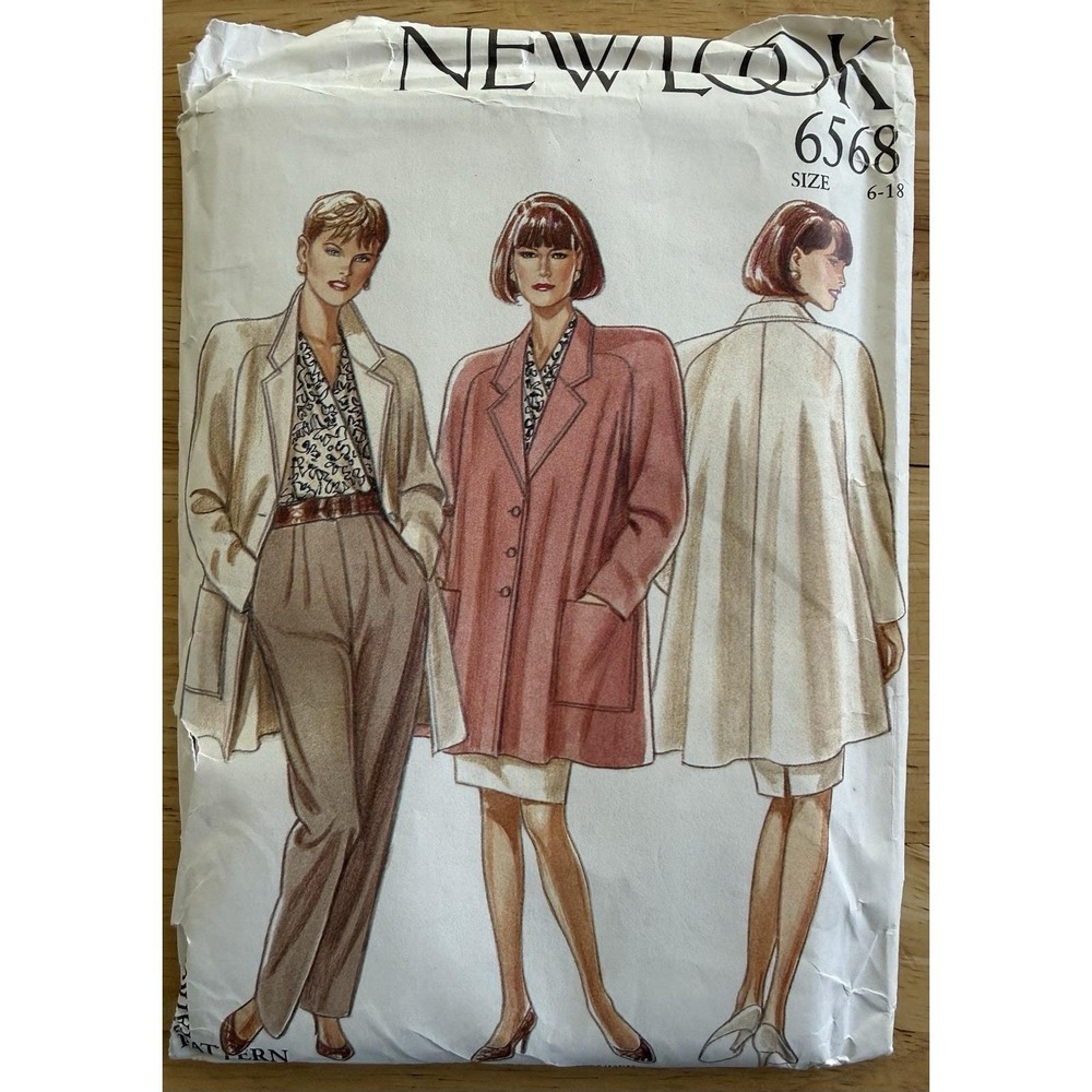 New Look Pattern 6568 Trousers & Jacket Size 6-18 Uncut FF